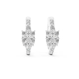 Round Huggie Lab Grown Diamond Earrings