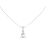 Pear Cut Diamond Halo Bail Pendant