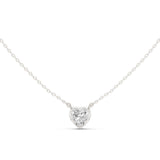 Heart Cut Diamond Bezel Pendant