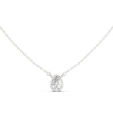 Pear Cut Diamond Bezel Frame Pendant