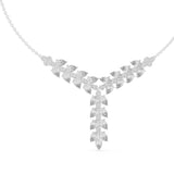 Pear Diamond Cascade Necklace