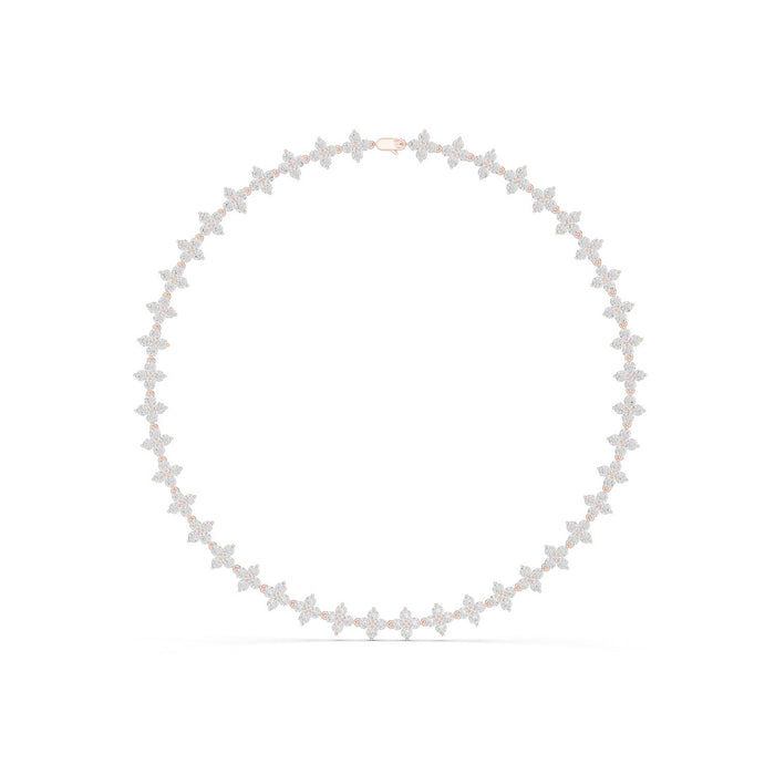 Diamond Eternity Tennis Necklace rose gold video