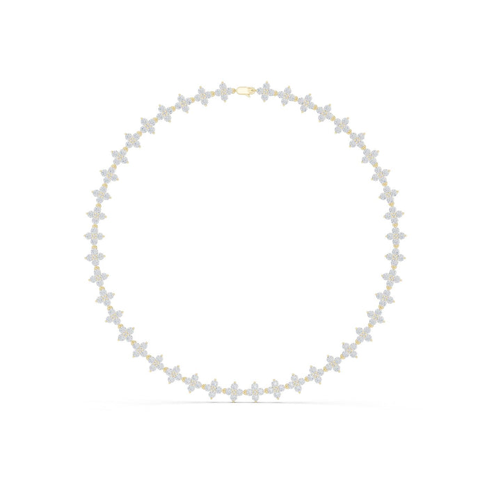 Diamond Eternity Tennis Necklace yellow gold video