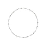 Pear & Round Diamond Tennis Necklace