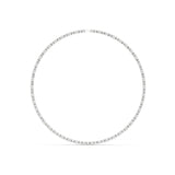 Emerald & Round Diamond Tennis Necklace