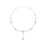Multi-Shape Diamond Pendant Station Necklace