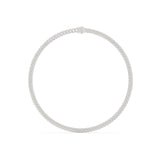 Round Tennis Lab Grown Diamond Necklace