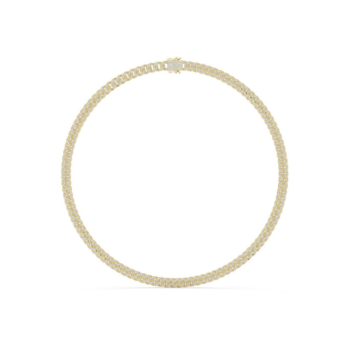 Pavé Diamond Eternity Tennis Necklace yellow gold video
