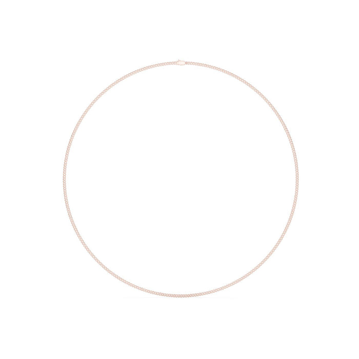 Slim Box Chain Necklace rose gold video
