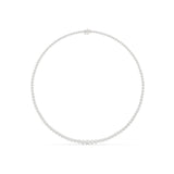 Round Tennis Lab Grown Diamond Necklace