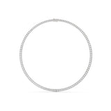 Emerald Tennis Lab Grown Diamond Necklace
