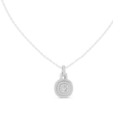 Round Halo Lab Grown Diamond Necklace
