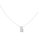 Emerald Solitaire Lab Grown Diamond Necklace