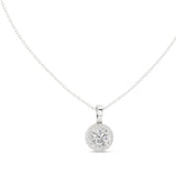 Round Solitaire Lab Grown Diamond Necklace