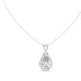 Pear Pendant Lab Grown Diamond Necklace