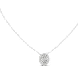 Round Pendant Lab Grown Diamond Necklace