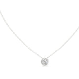 Round Solitaire Lab Grown Diamond Necklace