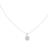 Round Solitaire Lab Grown Diamond Necklace