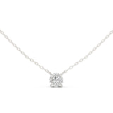 Round Solitaire Lab Grown Diamond Necklace