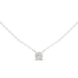 Round Solitaire Lab Grown Diamond Necklace