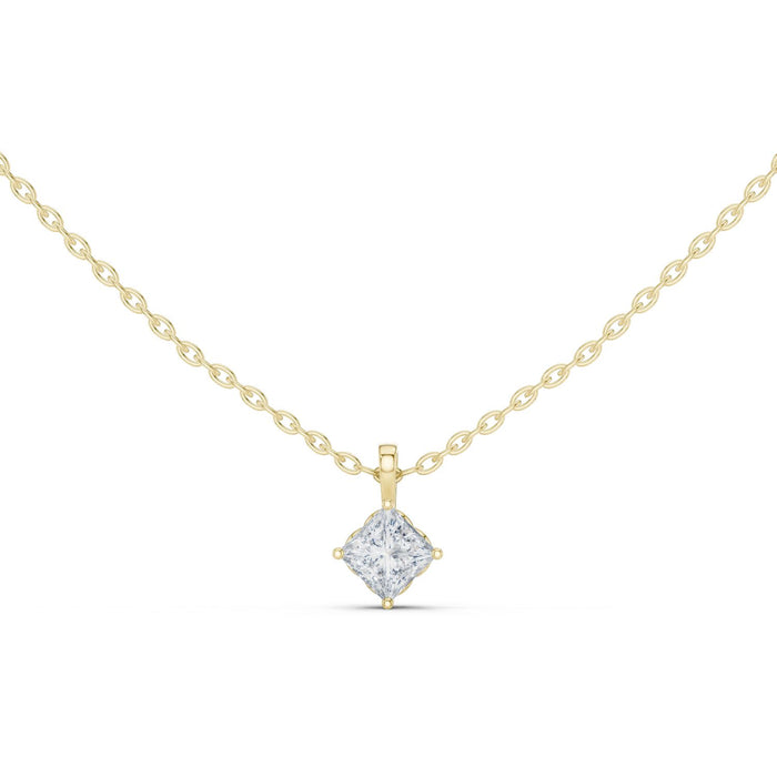 Dainty Kite Set Princess Cut Pendant yellow gold video