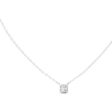 Princess Solitaire Lab Grown Diamond Necklace