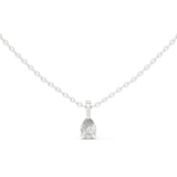 Pear Solitaire Lab Grown Diamond Necklace