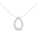 Round Pendant Lab Grown Diamond Necklace