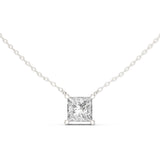 Princess Solitaire Lab Grown Diamond Necklace