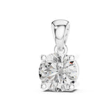 Round Solitaire Lab Grown Diamond Necklace
