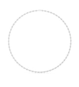 Round Tennis Lab Grown Diamond Necklace