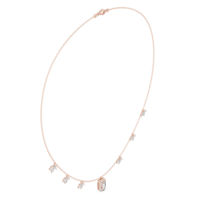 Mixed Shape Vertical Bar Drop Pendant rose gold video