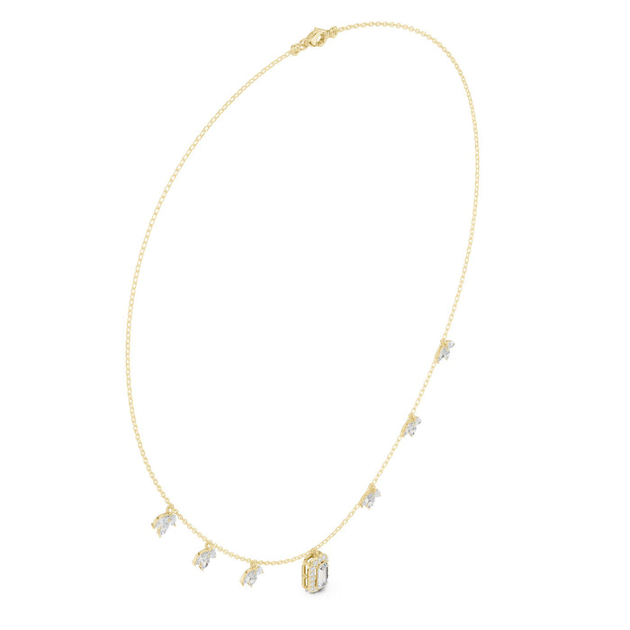 Mixed Shape Vertical Bar Drop Pendant yellow gold video