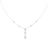 Pear & Round Pendant Lab Grown Diamond Necklace