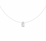 Pear Solitaire Lab Grown Diamond Necklace