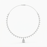 Pear Pendant Lab Grown Diamond Necklace