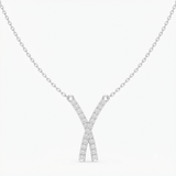 Round Lariat Lab Grown Diamond Necklace