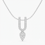 Round Pendant Lab Grown Diamond Necklace