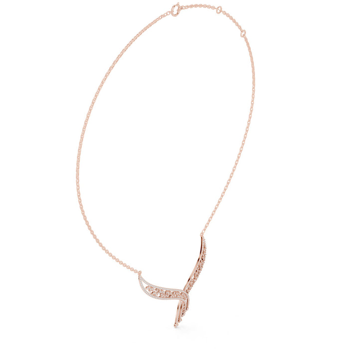 Elysian Cascading Diamond Necklace rose gold video