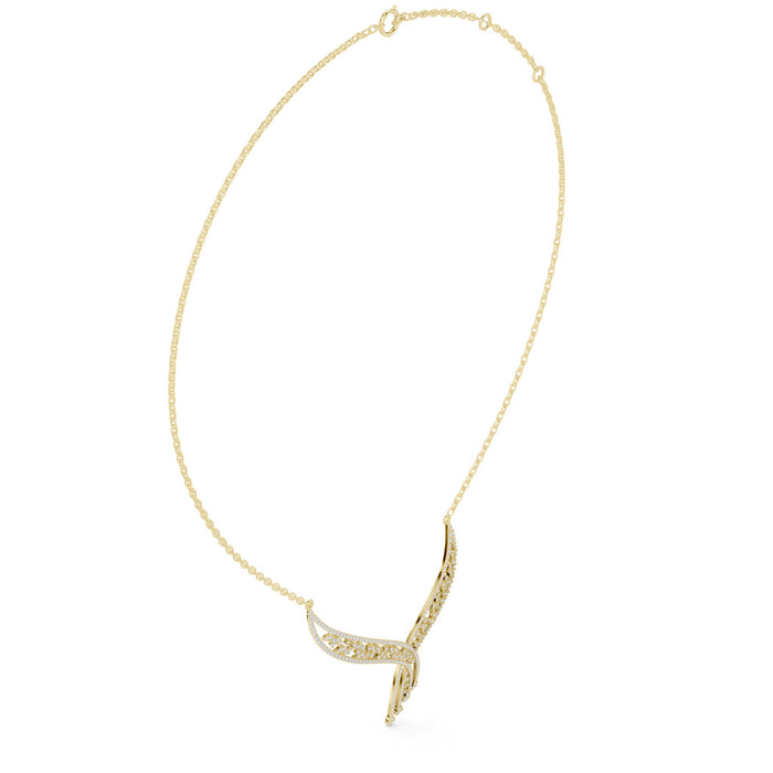 Elysian Cascading Diamond Necklace yellow gold video