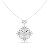 Celestial Square Diamond Pendant