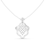 Diamond Lattice Drop Pendant