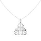 Trefoil Floral Diamond Pendant