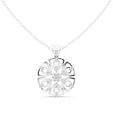 Mandala Openwork Diamond Pendant