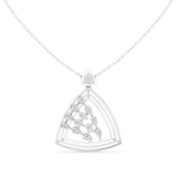 Layered Triangle Diamond Pendant