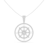 Round Pendant Lab Grown Diamond Necklace