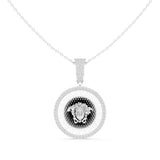 Medusa Diamond Medallion Pendant