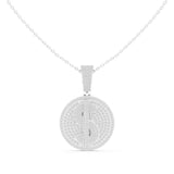 Pavé Diamond Dollar Sign Medallion Pendant