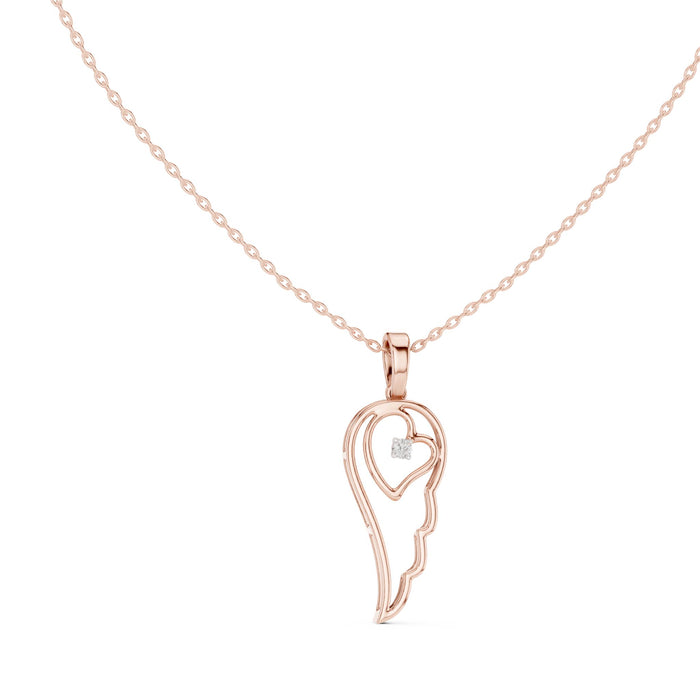 Diamond Heart Key Pendant rose gold video