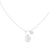 Evil Eye Heart Charm Pendant
